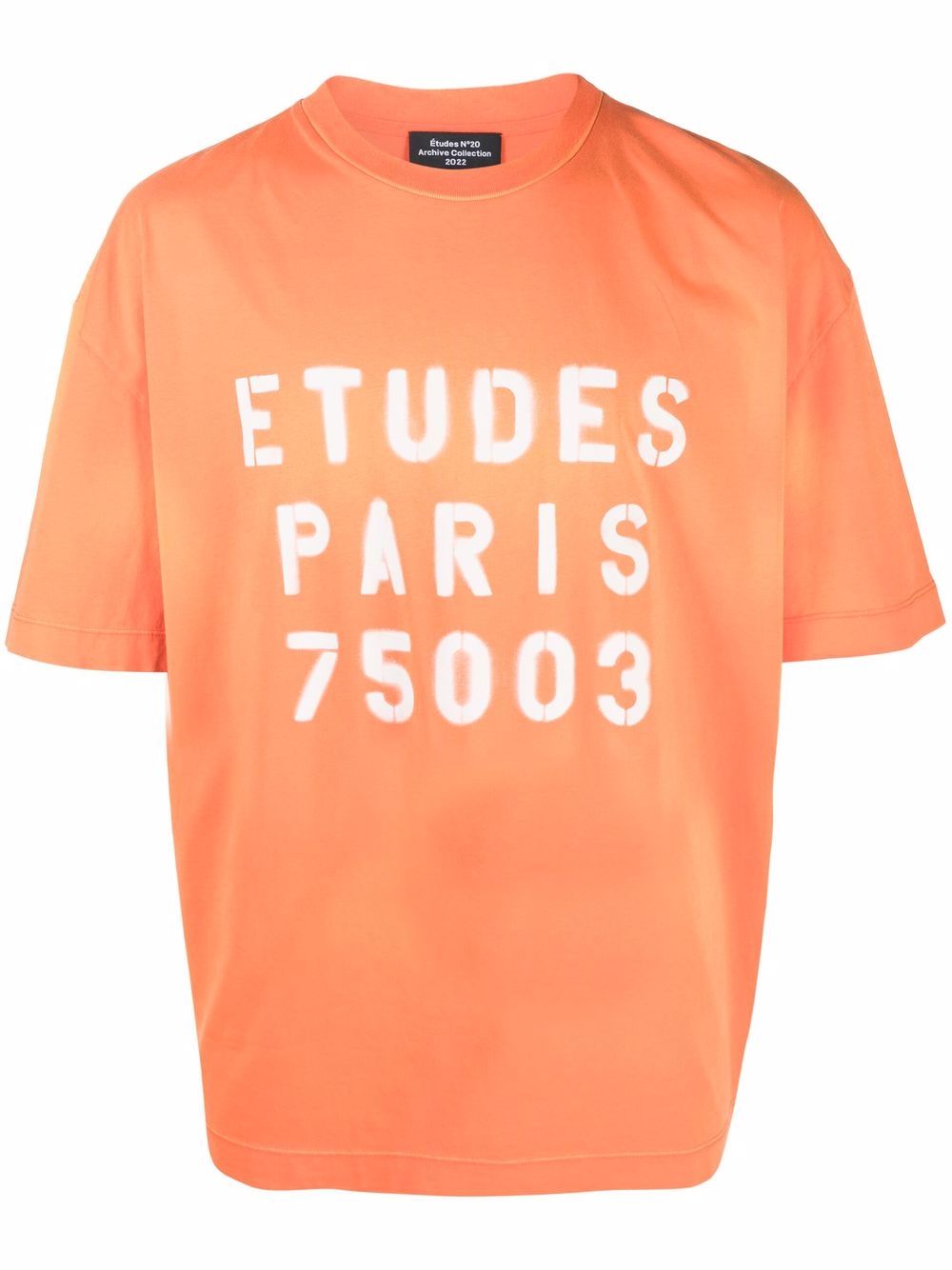 Etudes Spirit Stencil T恤 - 橘色