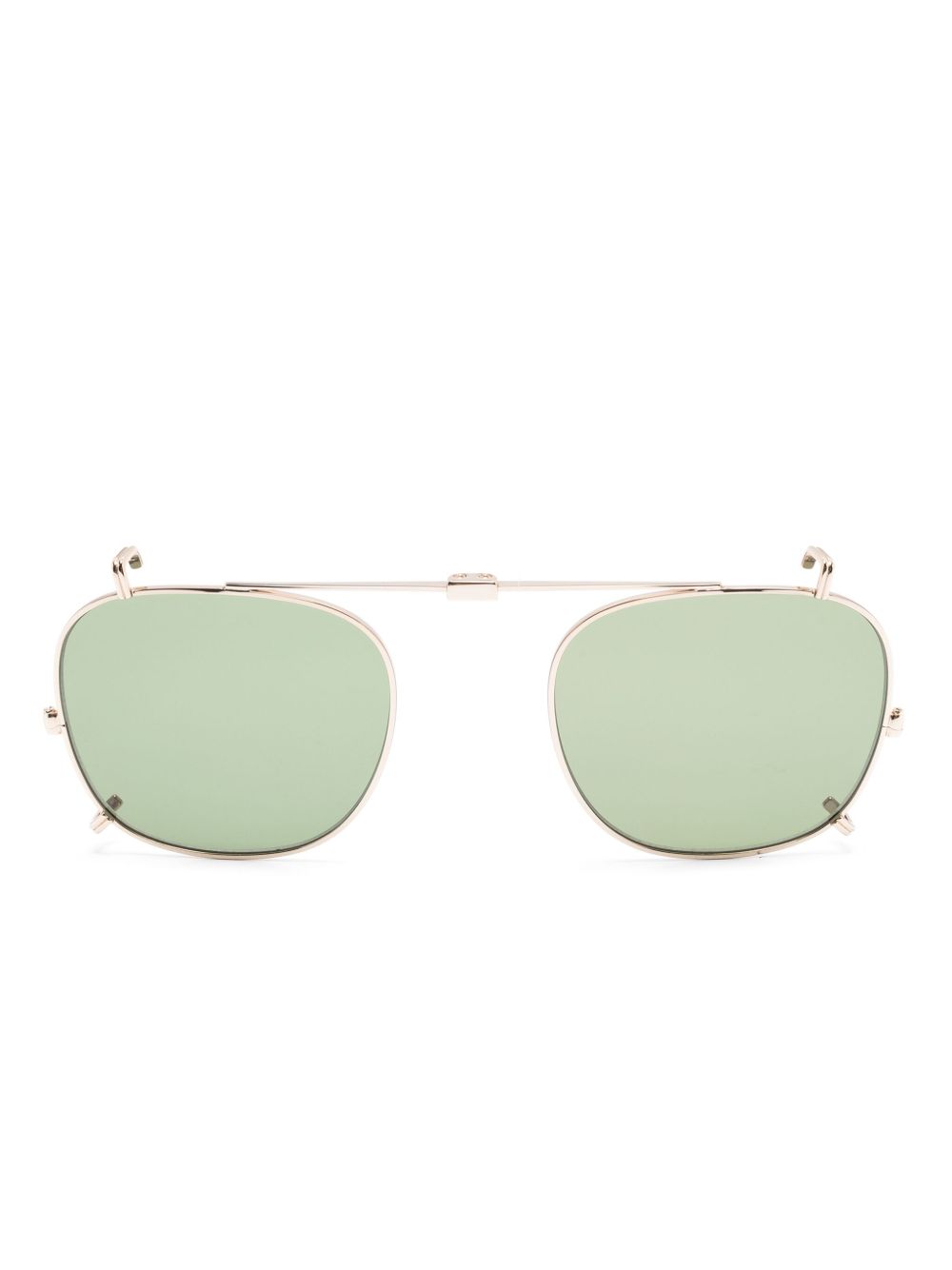 Garrett Leight Sherwood 夹扣式太阳眼镜 - 金色