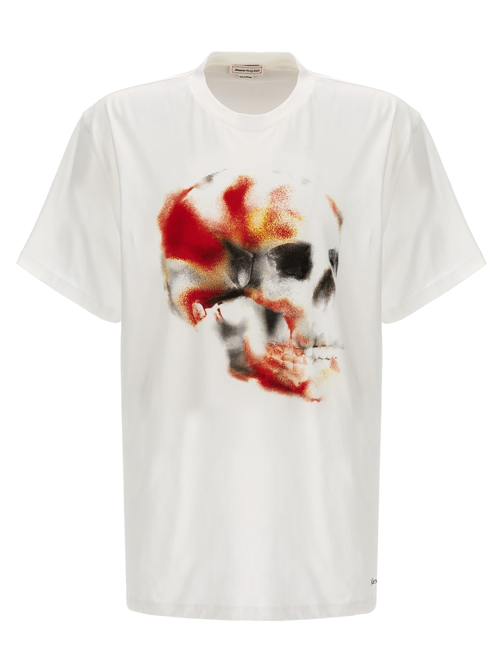 Alexander McQueen 隐现骷髅头有机棉T恤