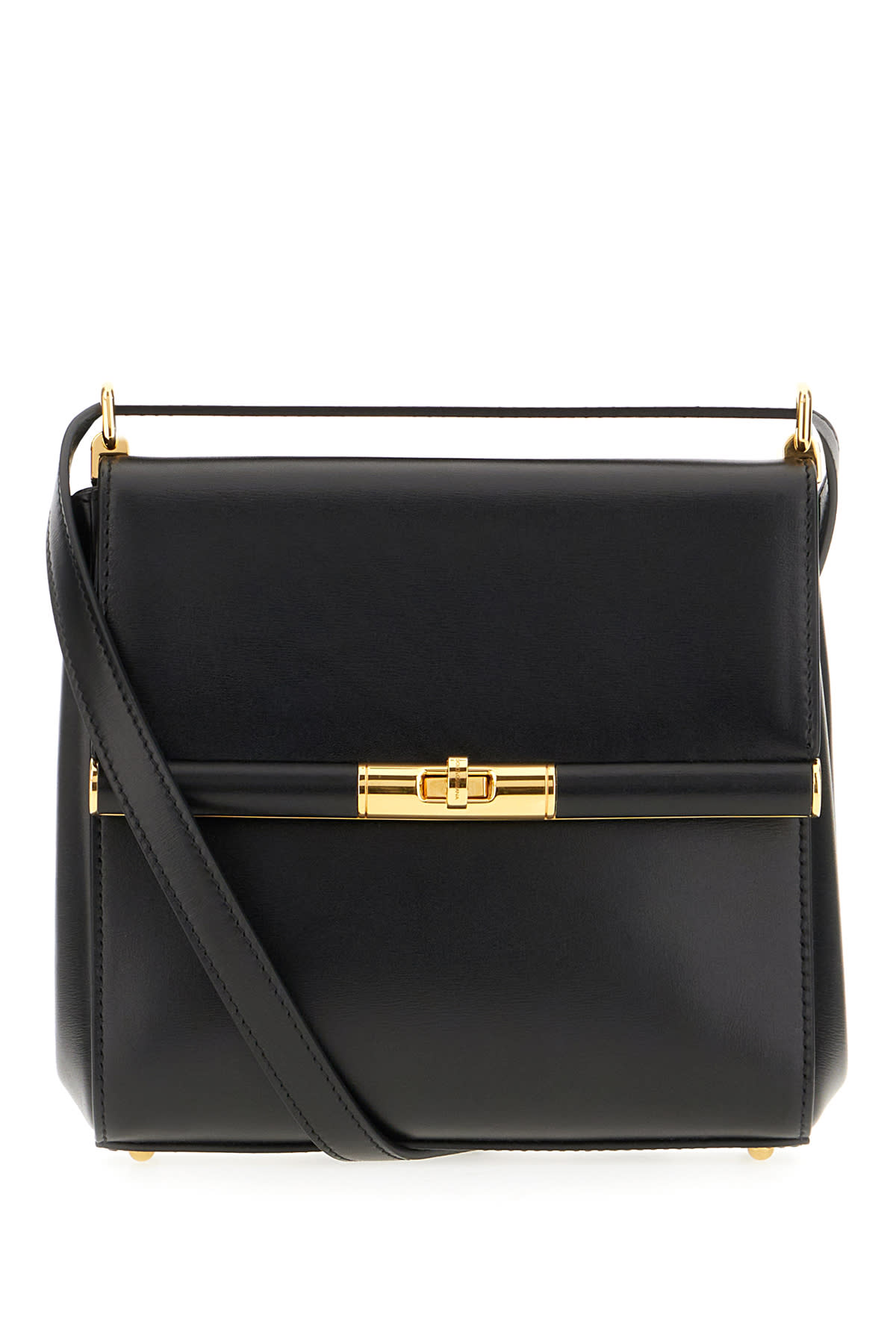Dolce & Gabbana Black Leather Marlene Crossbody Bag