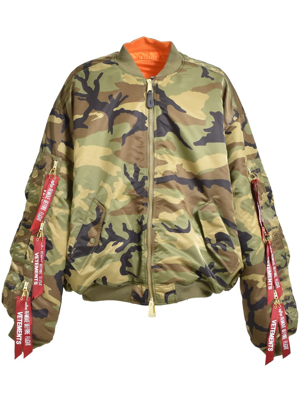 VETEMENTS 双面填充夹克 - 绿色