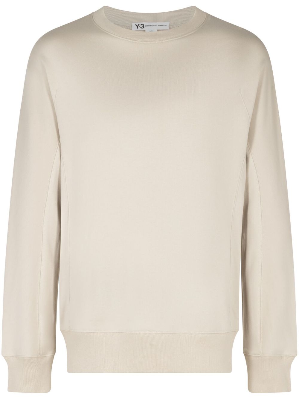 Y-3 Cream logo印花卫衣 - 中性色