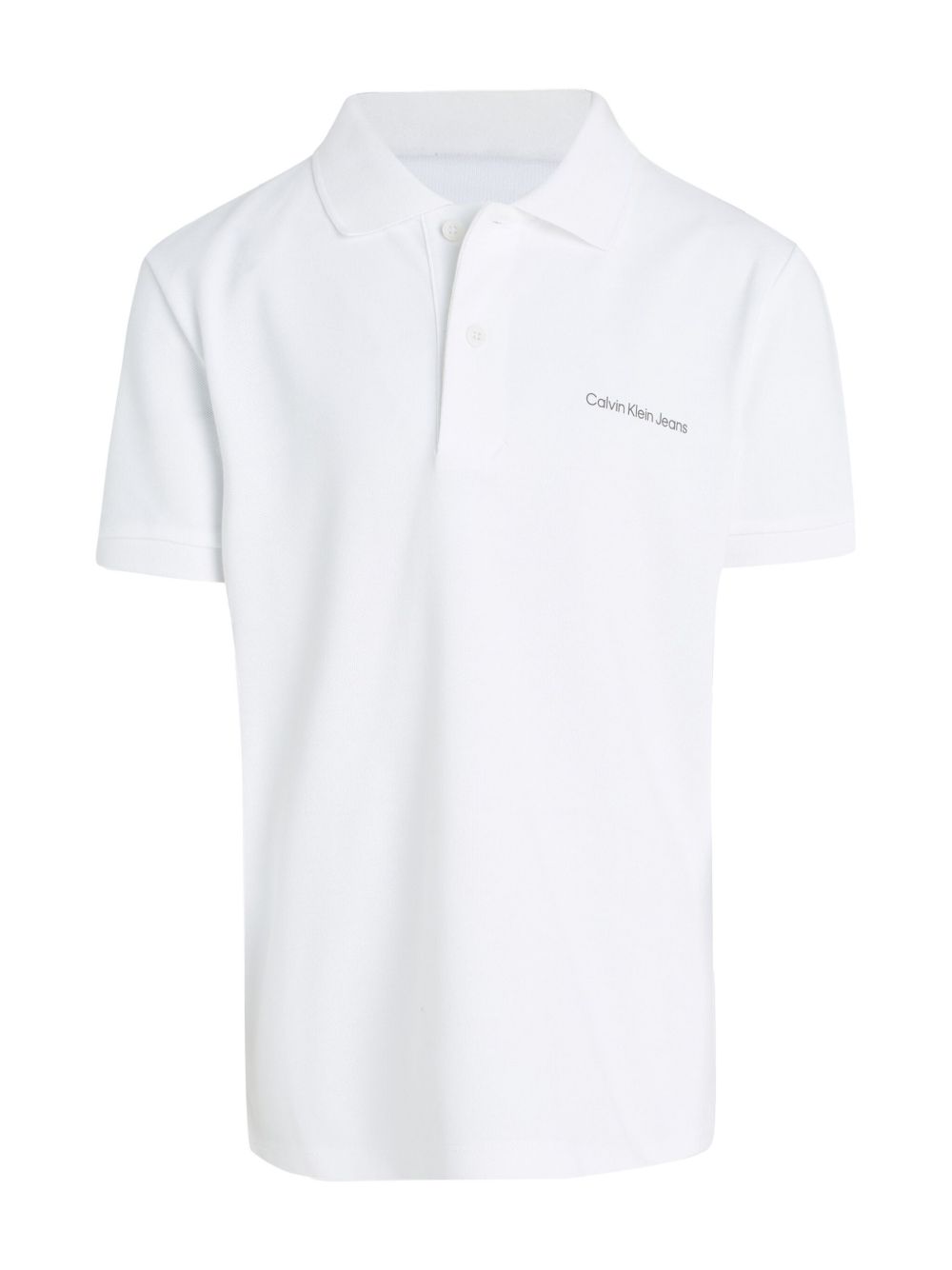 Calvin Klein Kids logo polo衫 - 白色