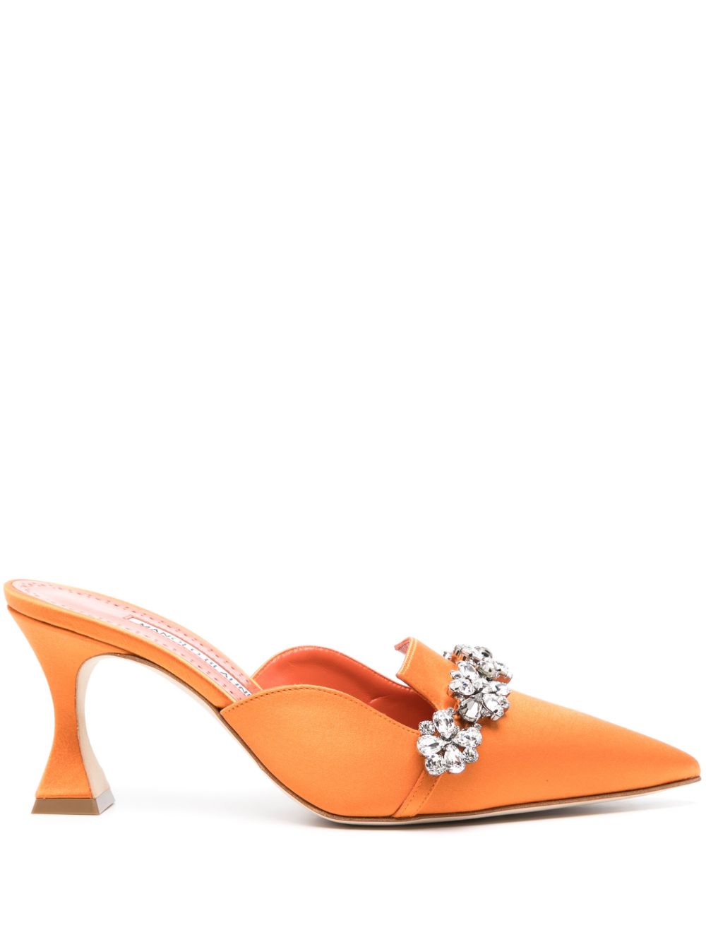 Manolo Blahnik Permu 穆勒鞋（7.5厘米） - 橘色