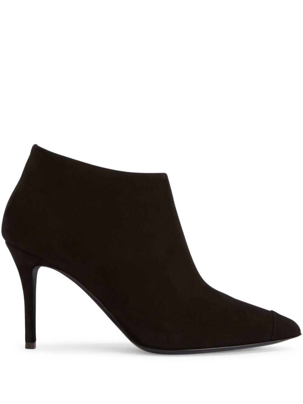 Giuseppe Zanotti Greek 高跟及踝绒面皮靴（9厘米） - 黑色