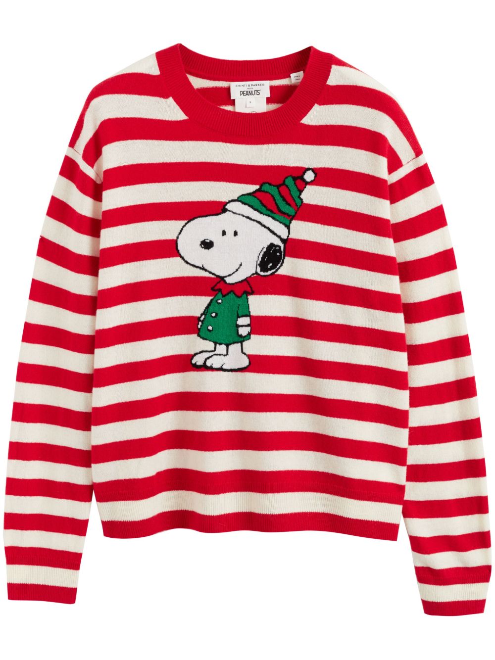 Chinti & Parker Snoopy Christmas Elf 毛衣 - 红色