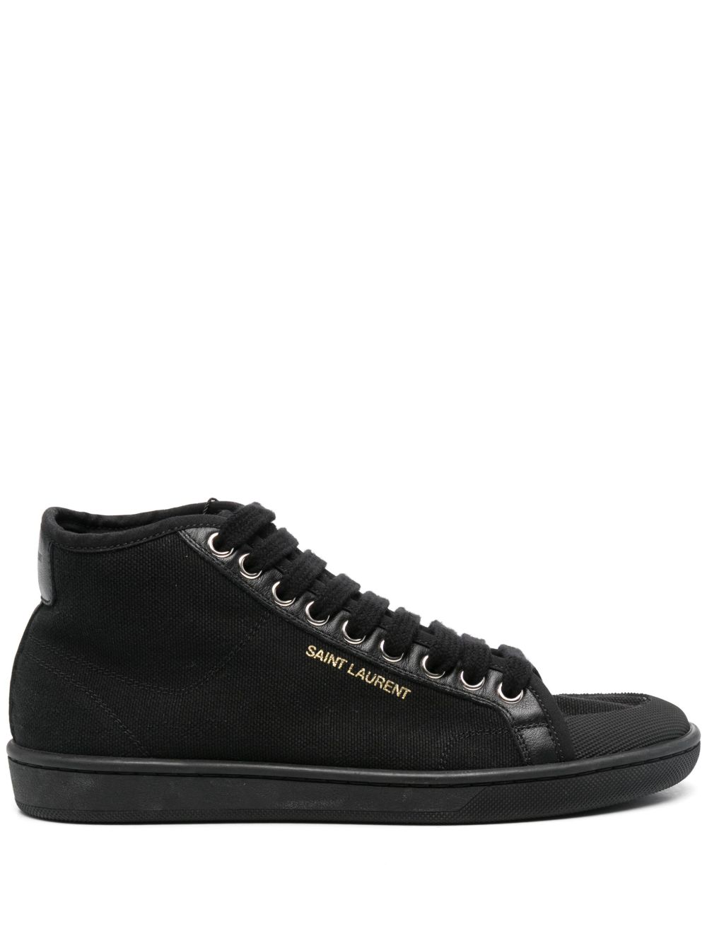 Saint Laurent logo标记运动鞋 - 黑色