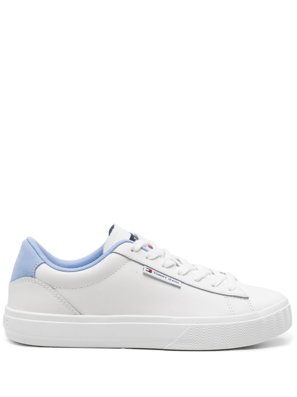 Tommy Jeans Cupsole 皮质运动鞋 - 白色
