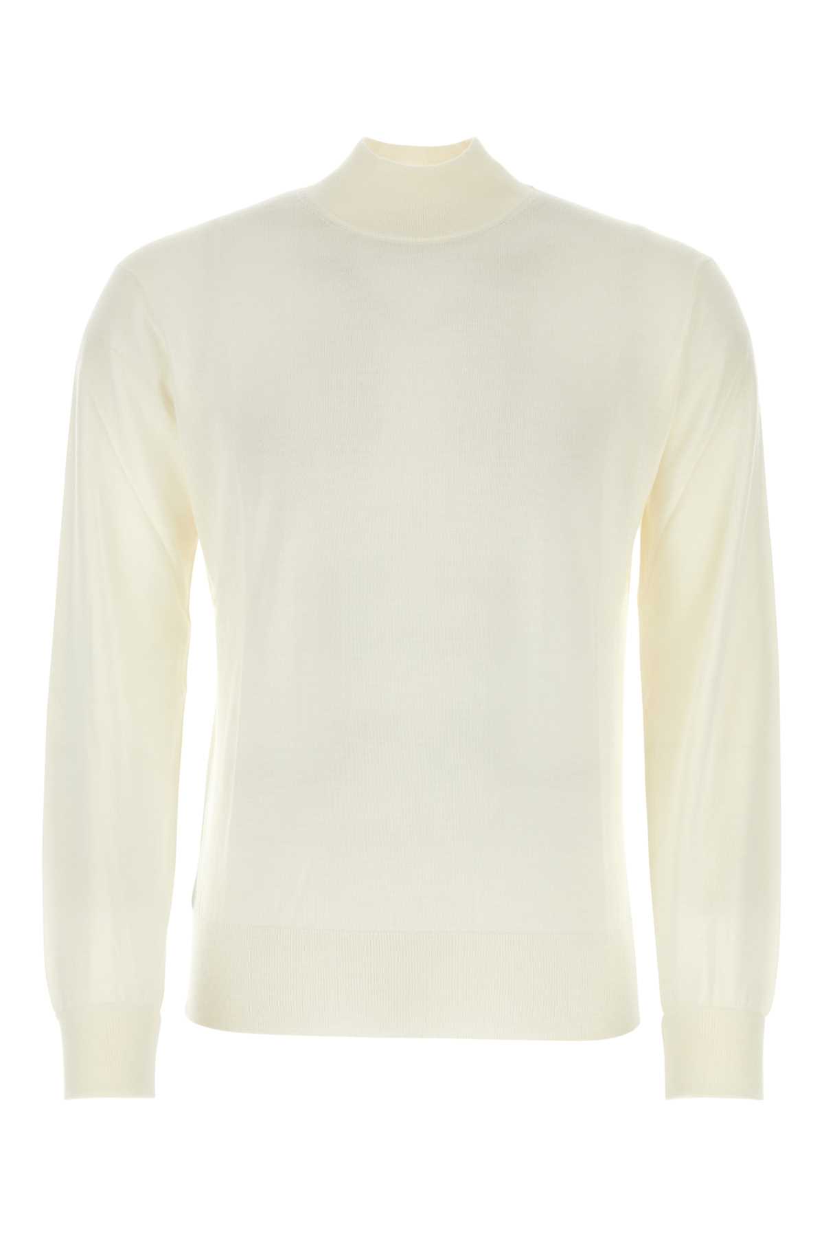 PT Torino Ivory Wool Sweater