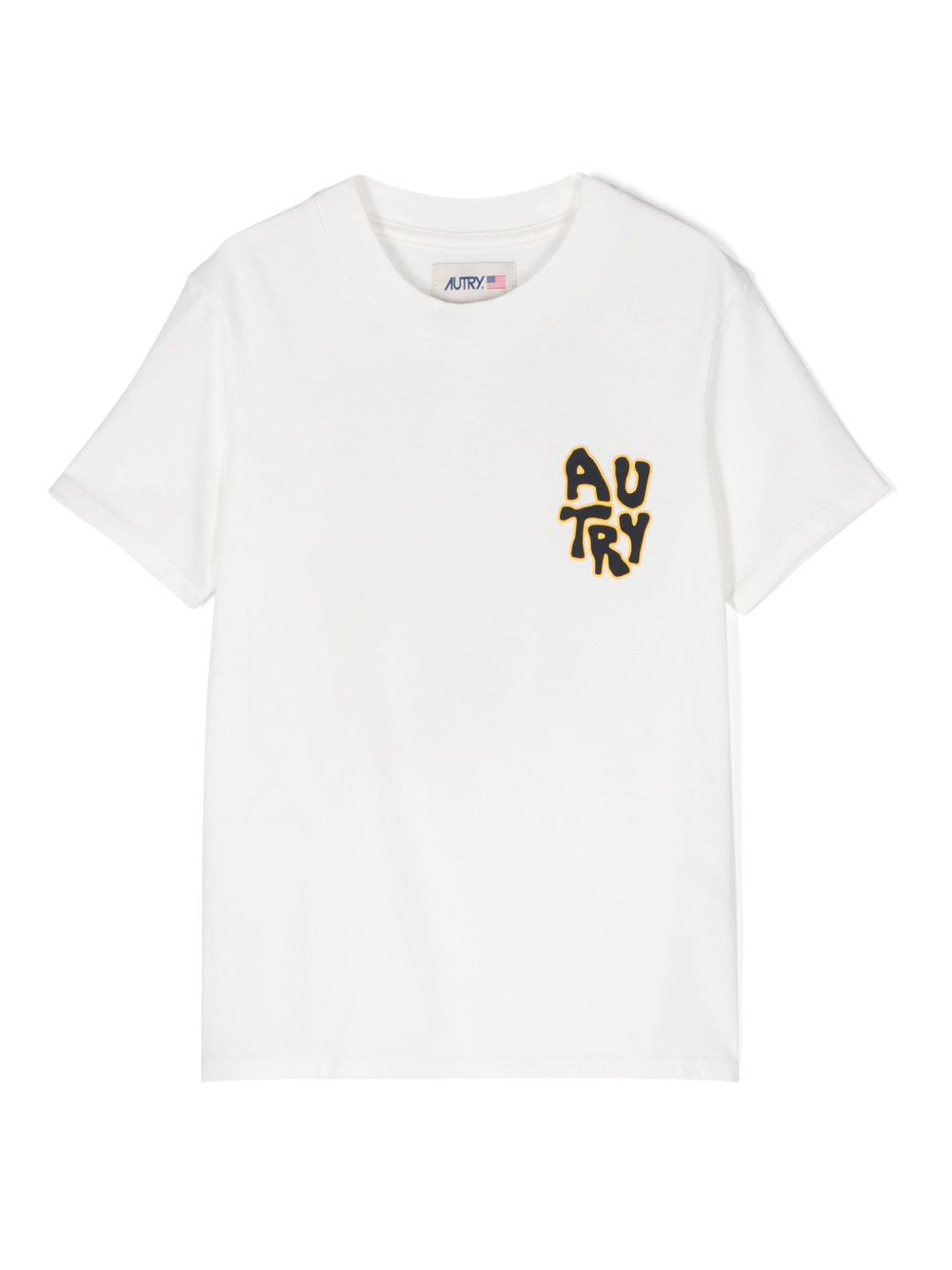 Autry Kids logo印花棉T恤 - 中性色