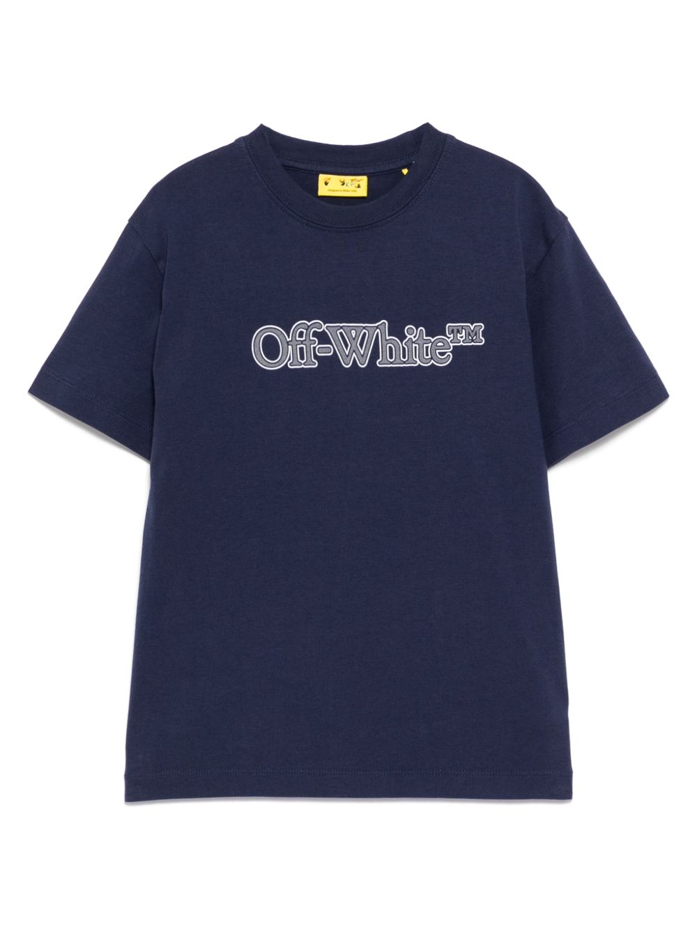 Off-White Kids Big Bookish T恤 - 蓝色