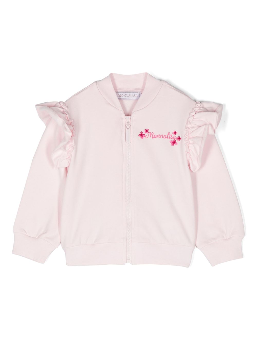 Monnalisa x Disney logo刺绣卫衣 - 粉色