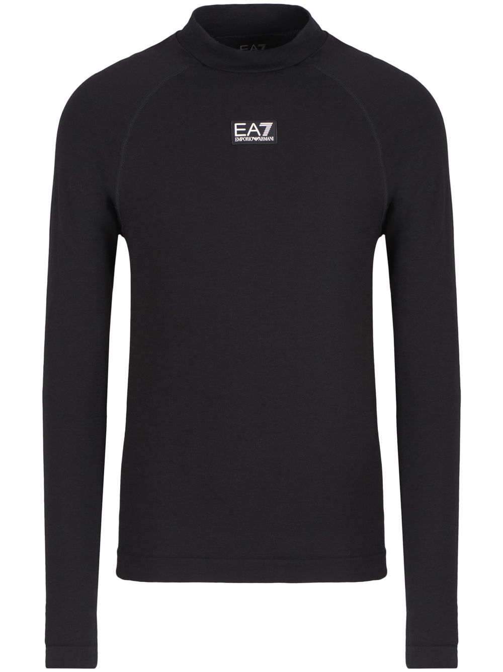 Ea7 Emporio Armani 标贴卫衣 - 黑色