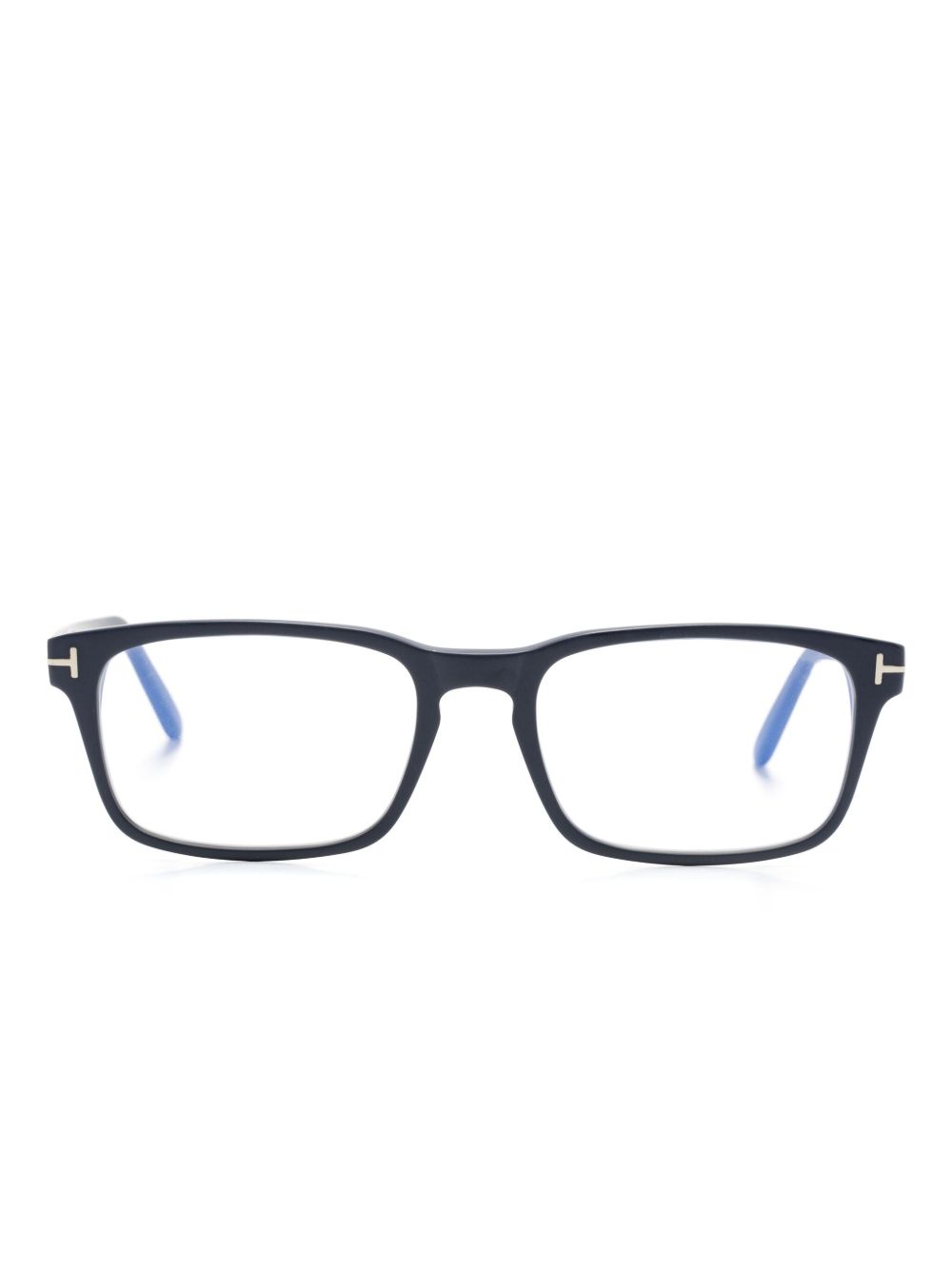 TOM FORD Eyewear 长方形镜框眼镜 - 灰色