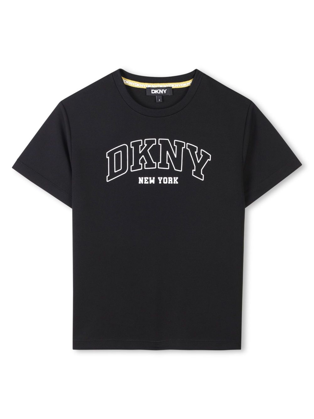 Dkny Kids logo印花T恤 - 黑色
