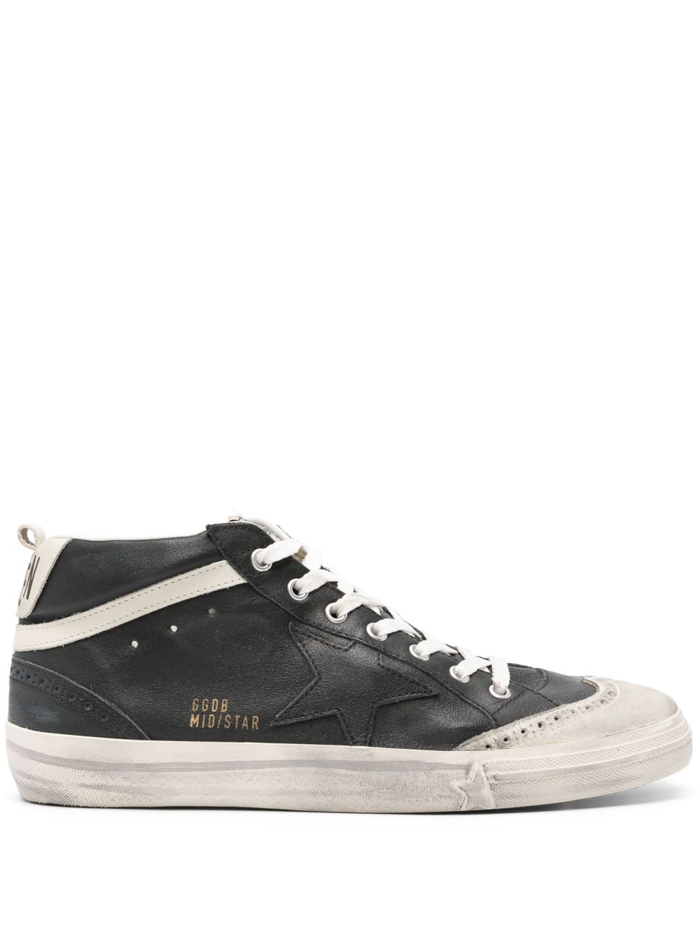Golden Goose Mid Star 运动鞋 - 黑色