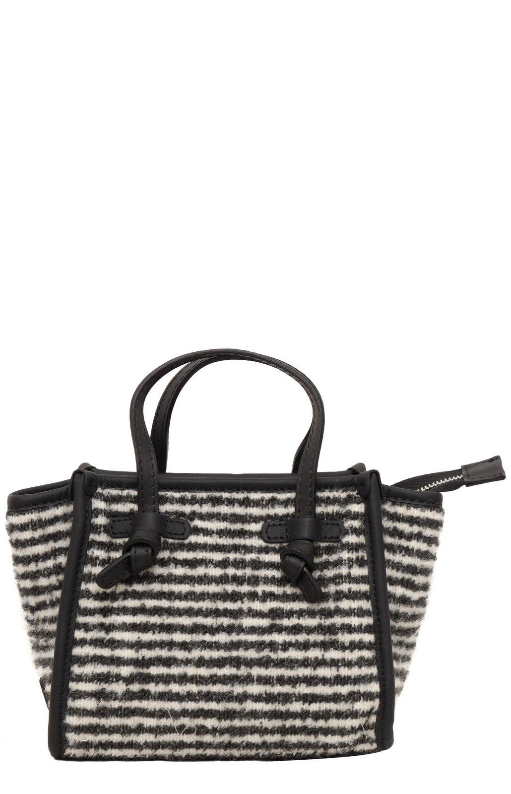 Gianni Chiarini Miss Marcella 条纹托特包