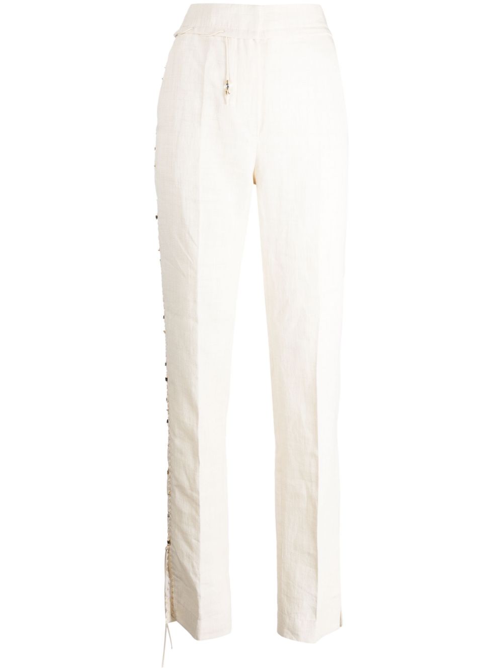 Jacquemus Le Pantalon Tibau Brodé 西裤 - 白色