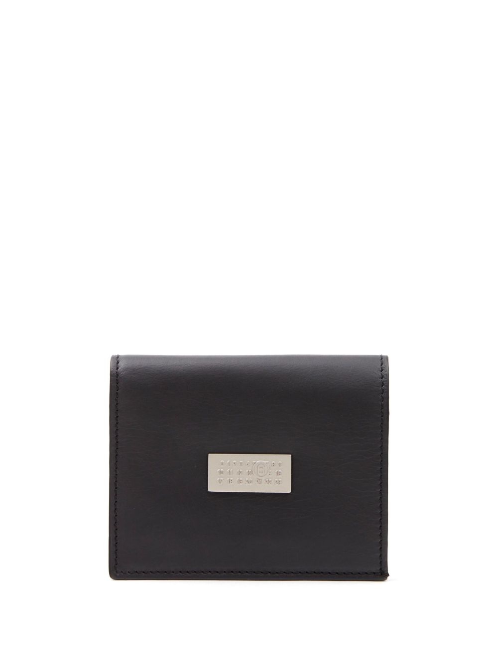 MM6 Maison Margiela 数字logo对折钱包 - 黑色