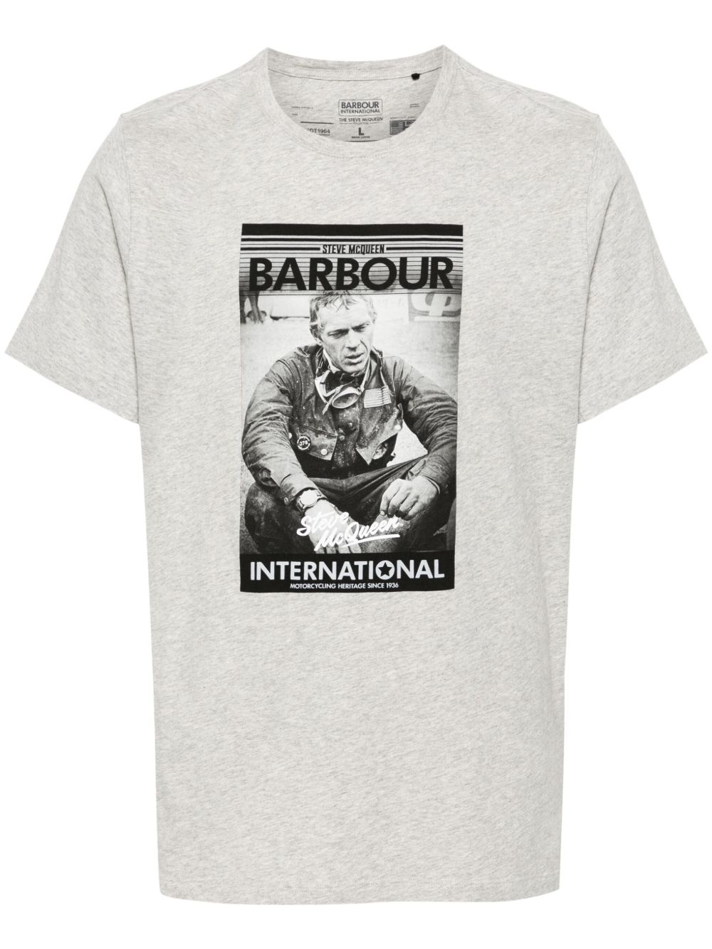 Barbour International x Steve McQueen™ Mount 棉T恤 - 灰色