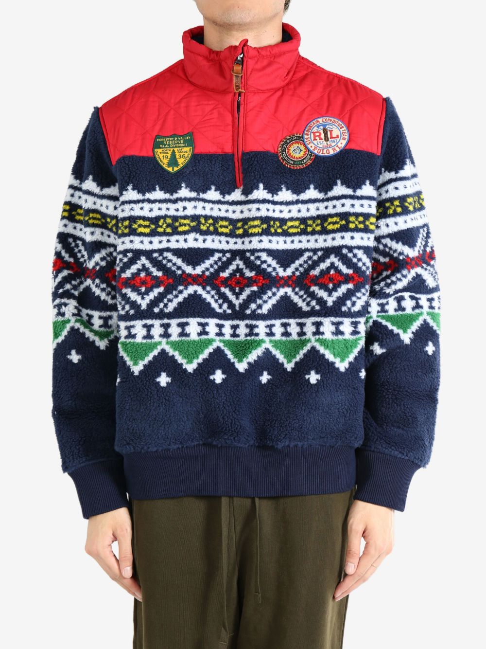 Polo Ralph Lauren Fair Isle fleece sweatshirt - 蓝色