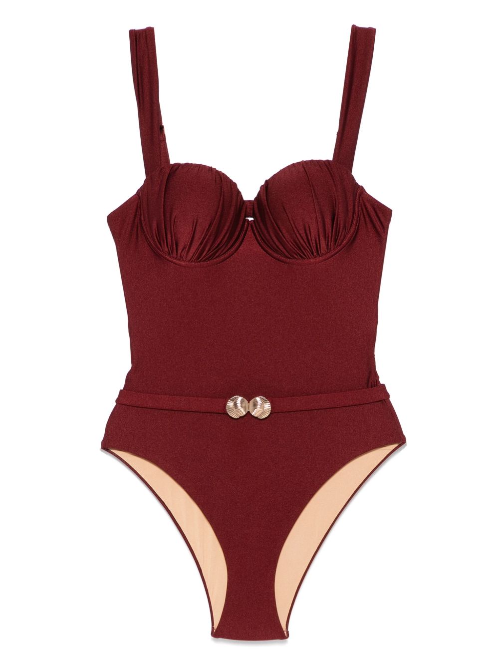 Noire Swimwear Mahogany 连体泳衣 - 红色