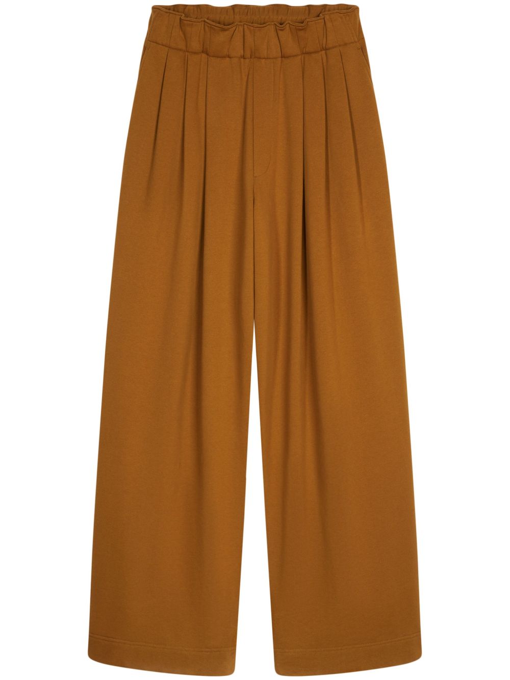 DRIES VAN NOTEN 褶饰棉运动裤 - 褐色