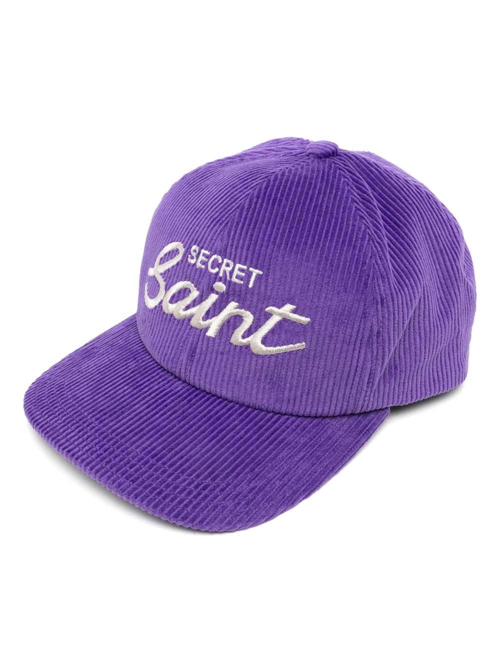 SAINT MXXXXXX logo刺绣棒球帽 - 紫色