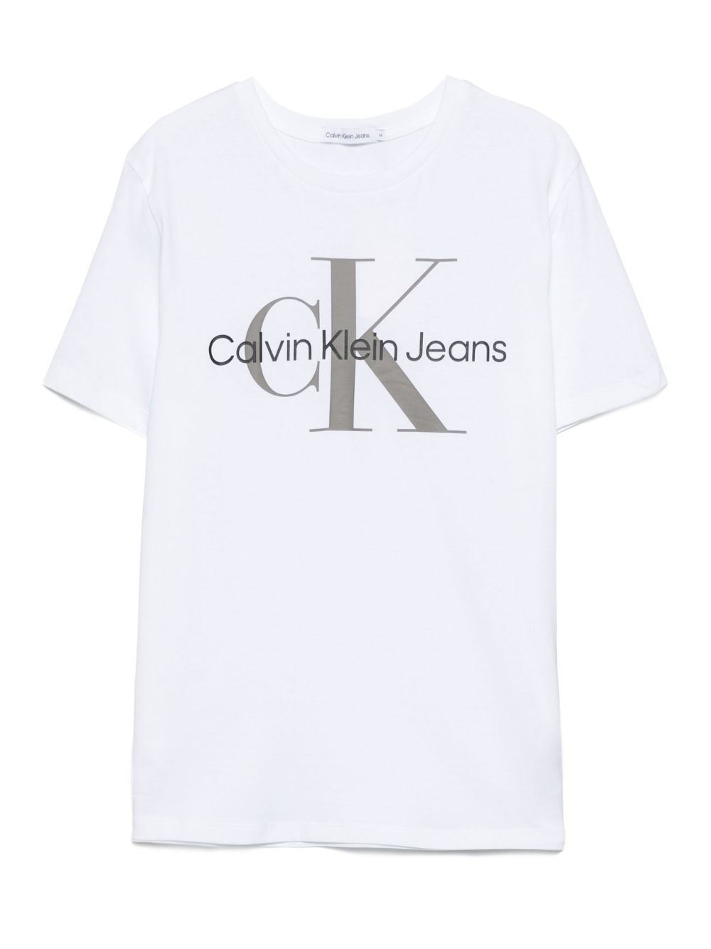 Calvin Klein Kids logo印花T恤 - 白色