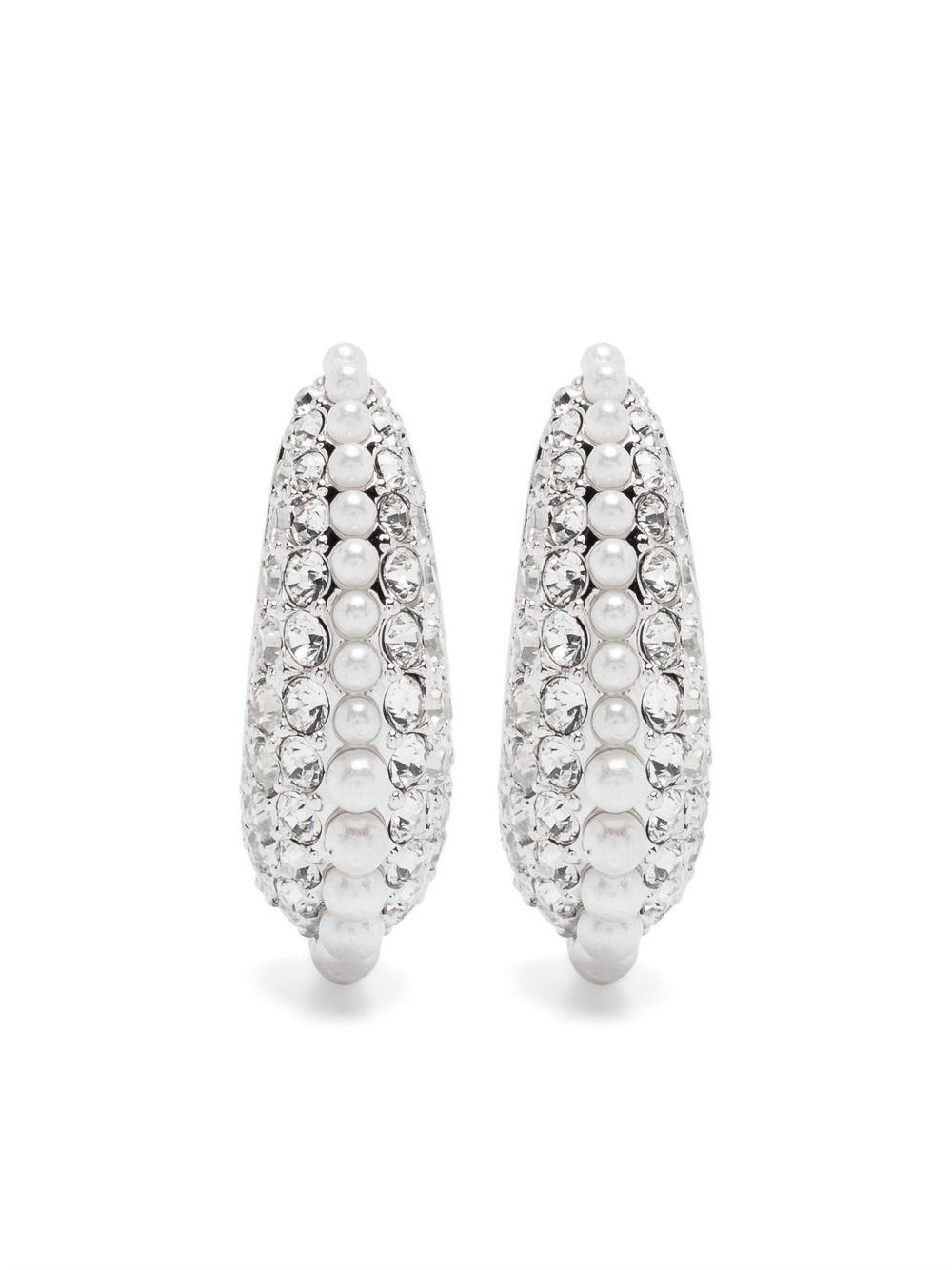 Swarovski Sublima 吊饰耳环 - 银色