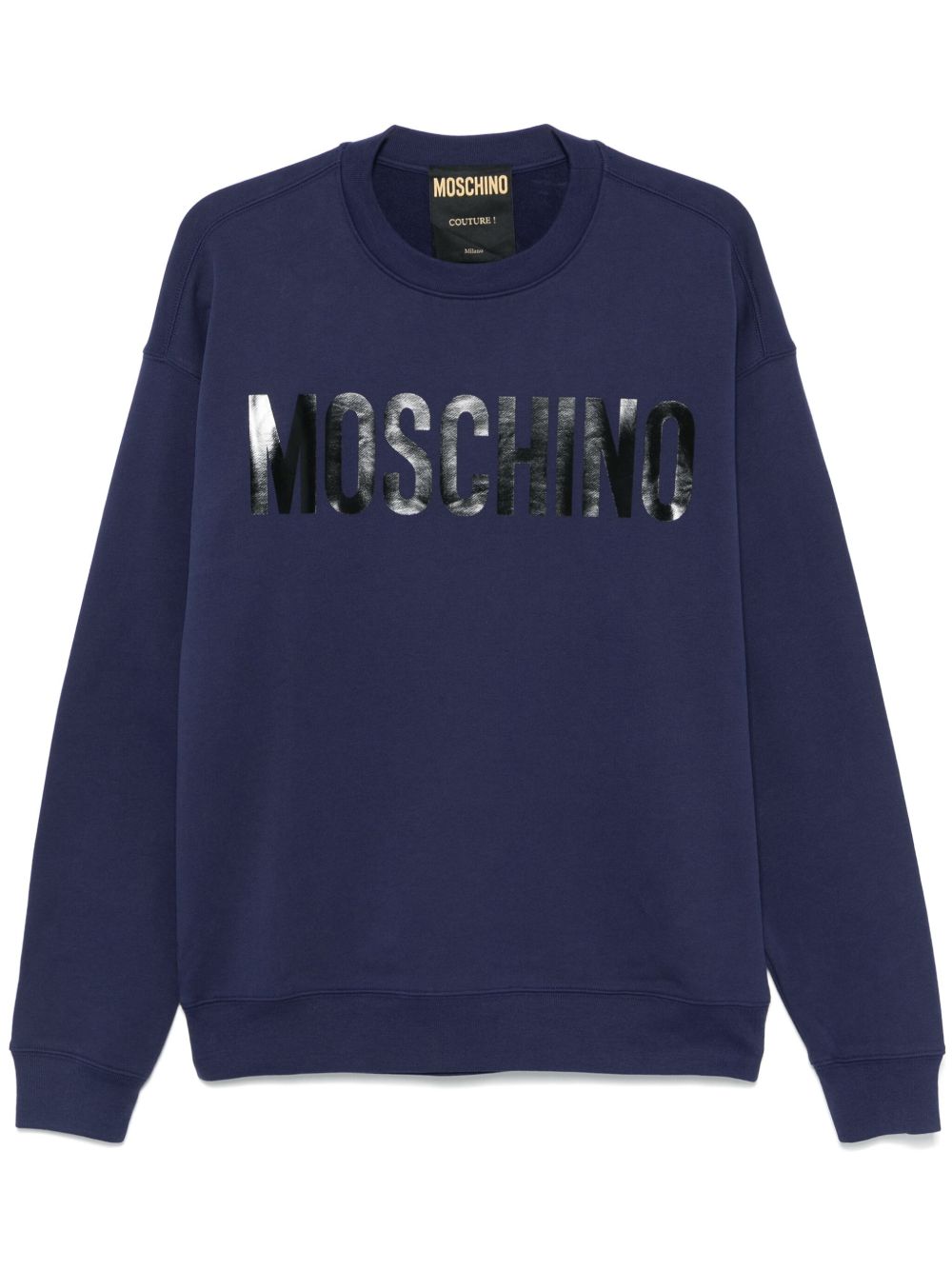 Moschino logo印花卫衣 - 蓝色