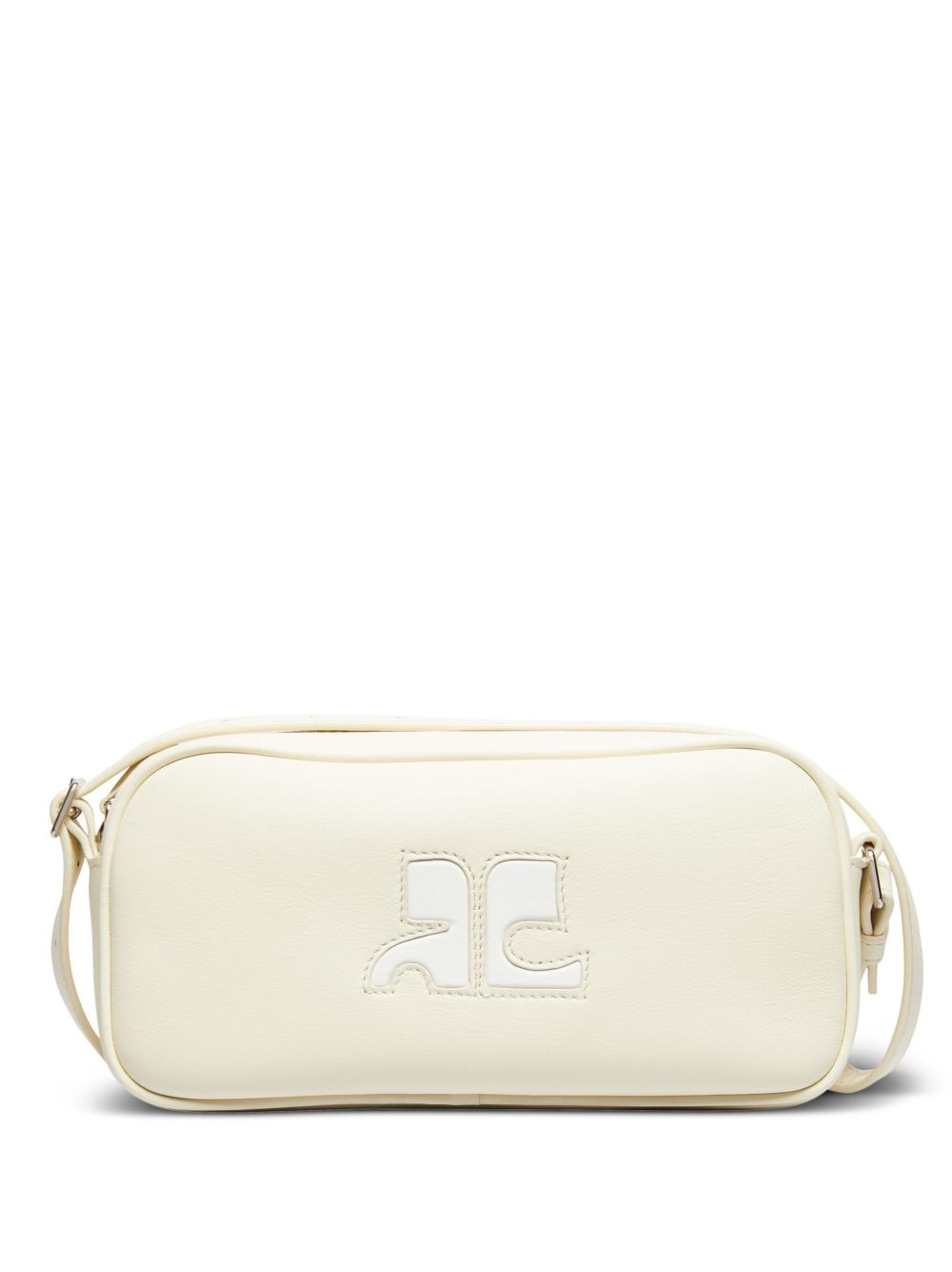Courrèges Reedition 皮质单肩包 - 黄色