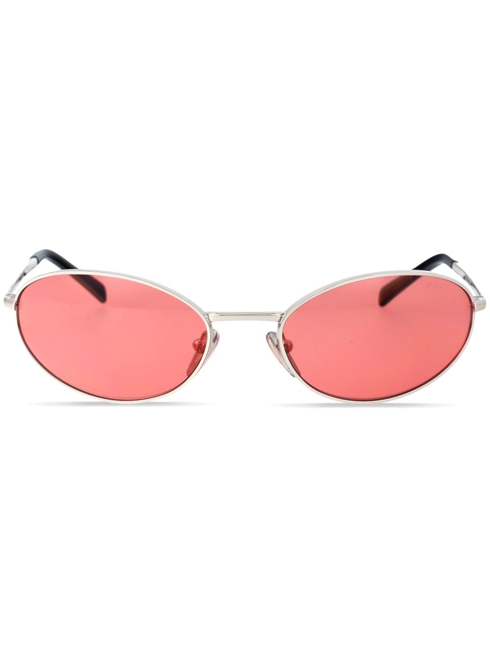 Prada Eyewear 0PRA59S 圆框太阳眼镜 - 银色
