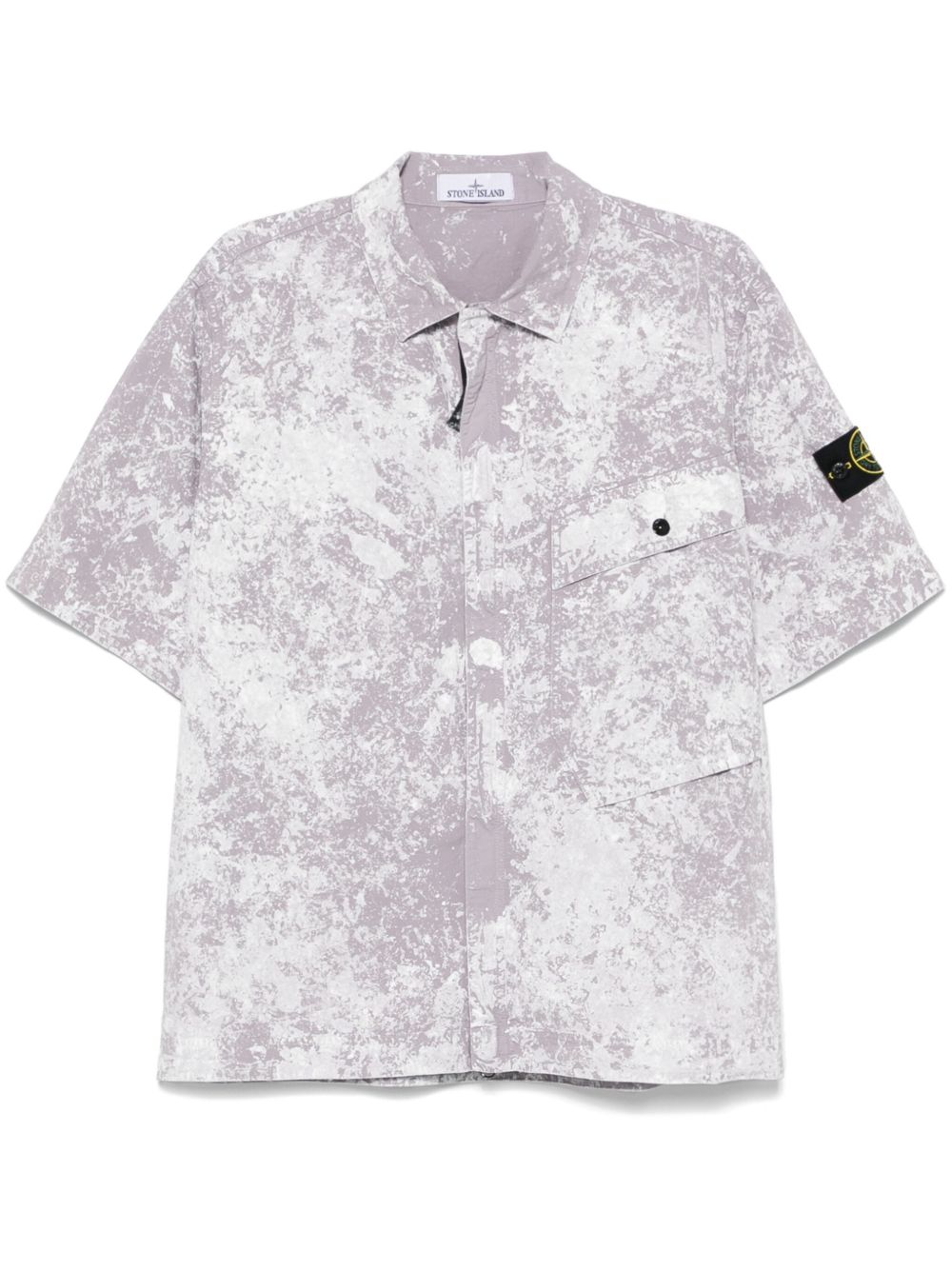 Stone Island 罗盘徽章衬衫 - 紫色