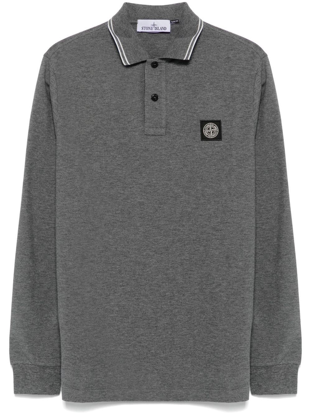 Stone Island 罗盘徽章polo衫 - 灰色