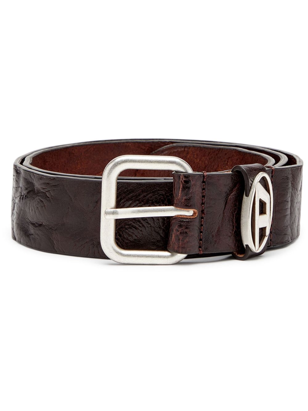 Diesel B-1DR oval-D 腰带 - 褐色