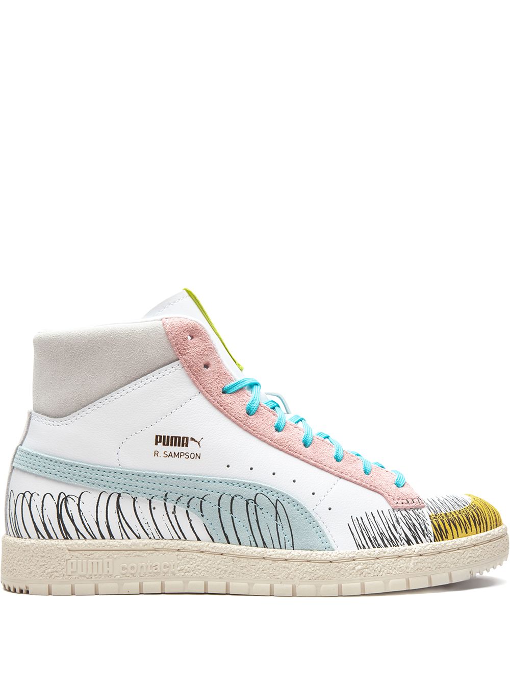 PUMA "Ralph Sampson 70 Mid ""Michael Lau"" 运动鞋" - 白色