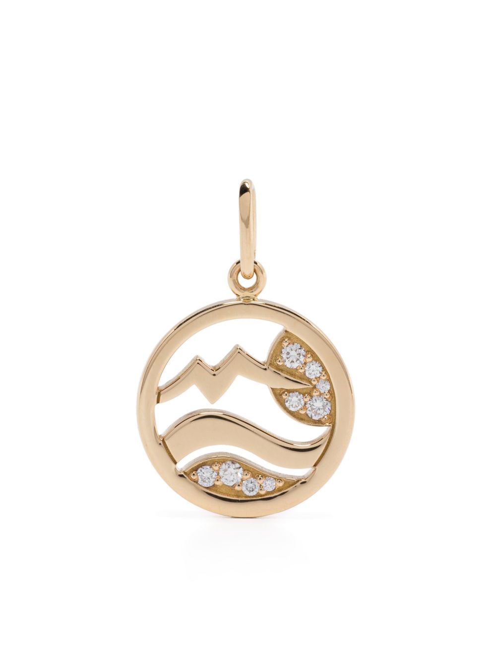 Loyal.e Paris 18K黄金 Soul 钻石吊坠 - 金色