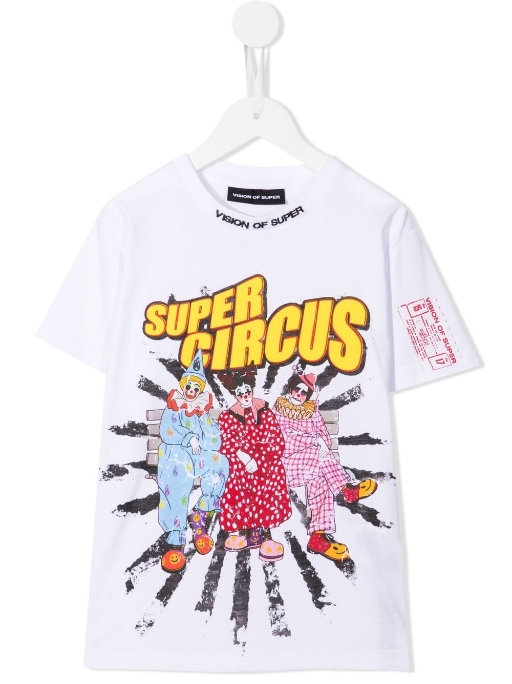 Vision Of Super Kids Super Circus 图案印花T恤 - 白色