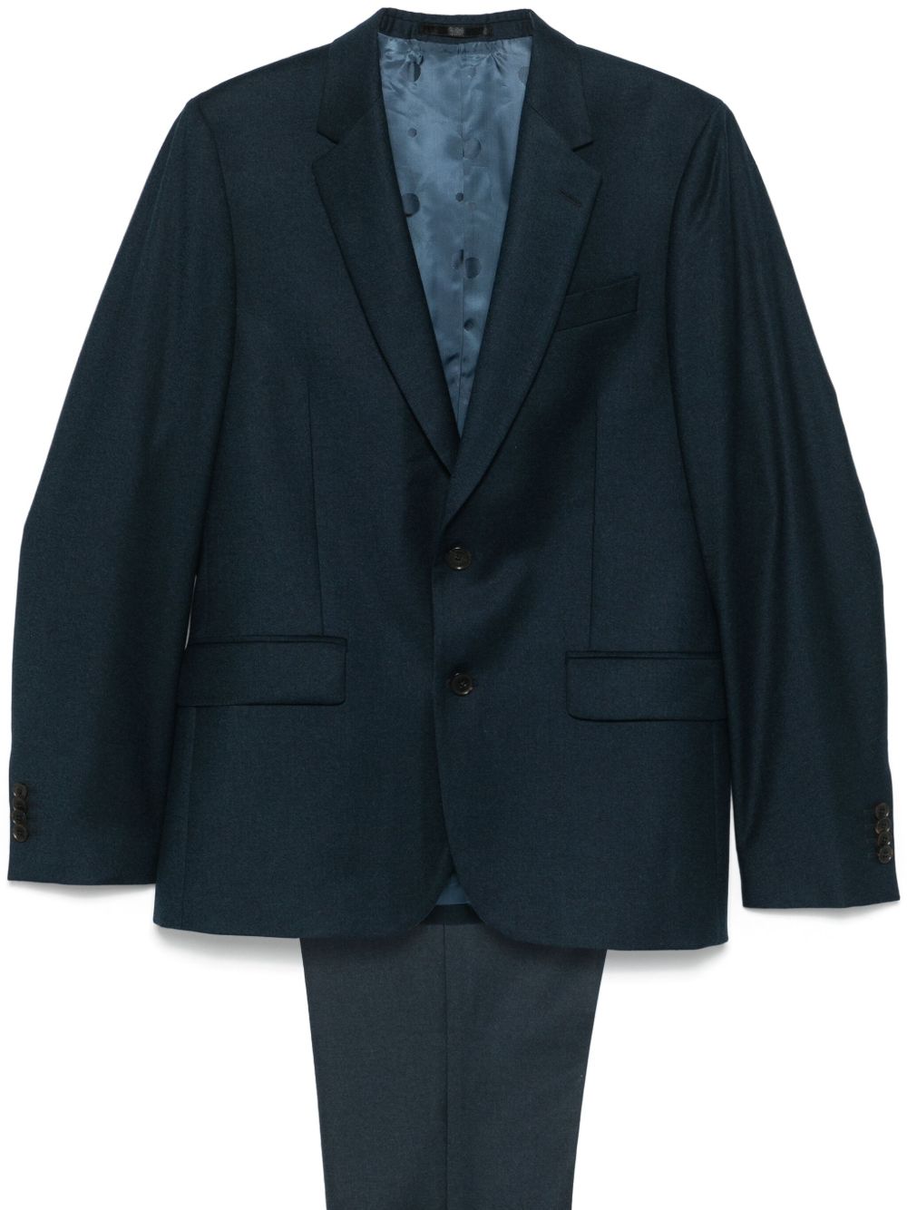 Paul Smith 斜纹布西装套装 - 蓝色
