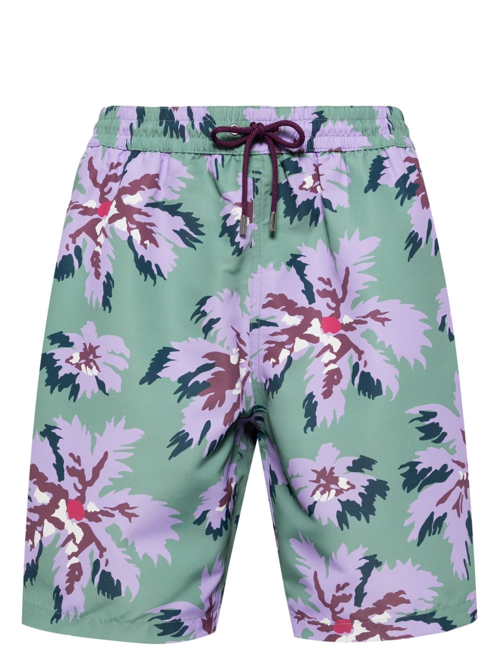 Paul Smith Palmera 印花泳裤 - 绿色
