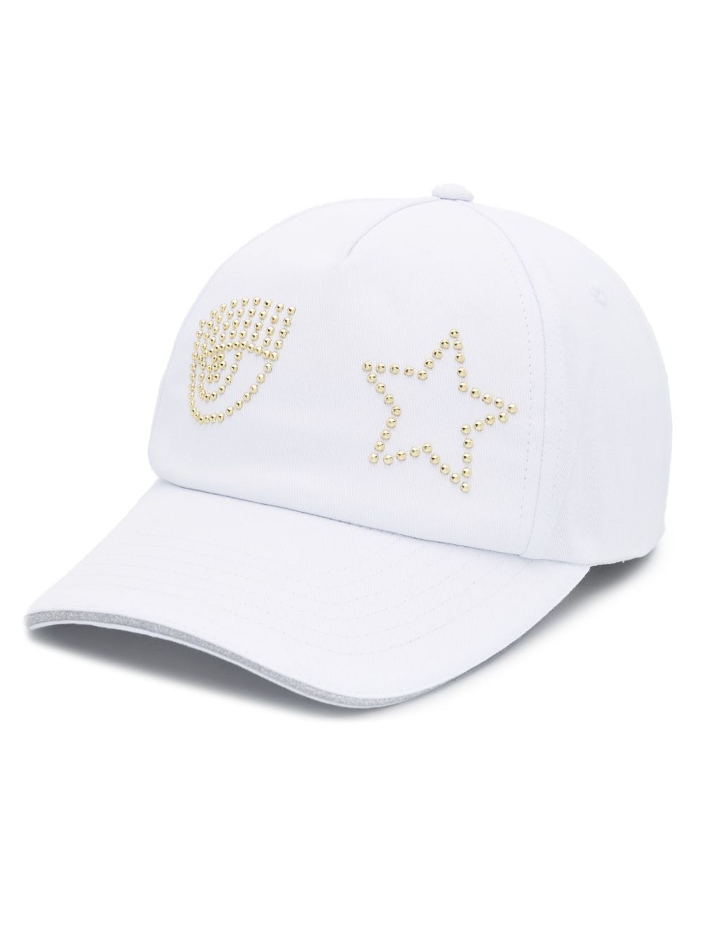 Chiara Ferragni Eye Star 棉棒球帽 - 白色