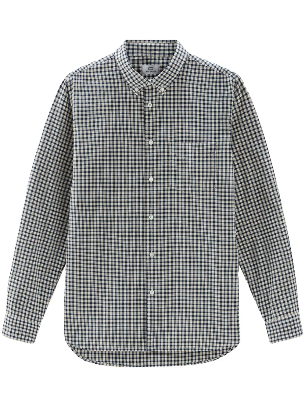 Woolrich 格纹棉衬衫 - 蓝色