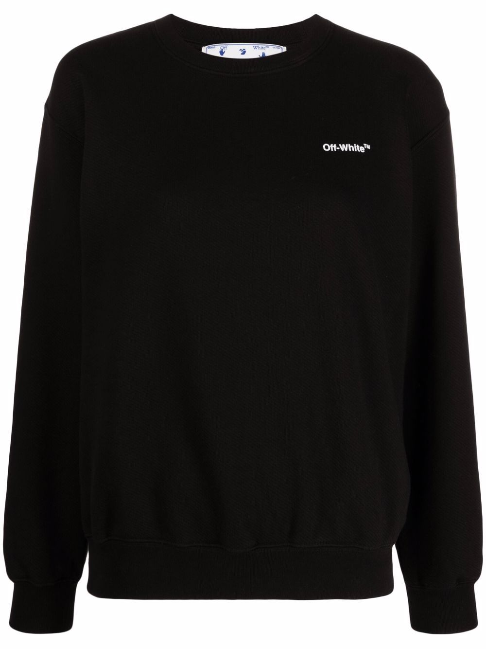 Off-White Diag 条纹印花卫衣 - 黑色