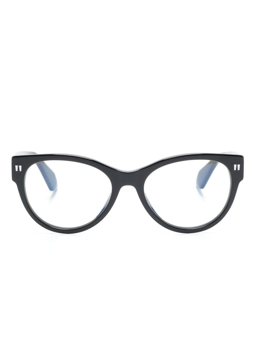 Off-White Eyewear logo雕刻眼镜 - 黑色