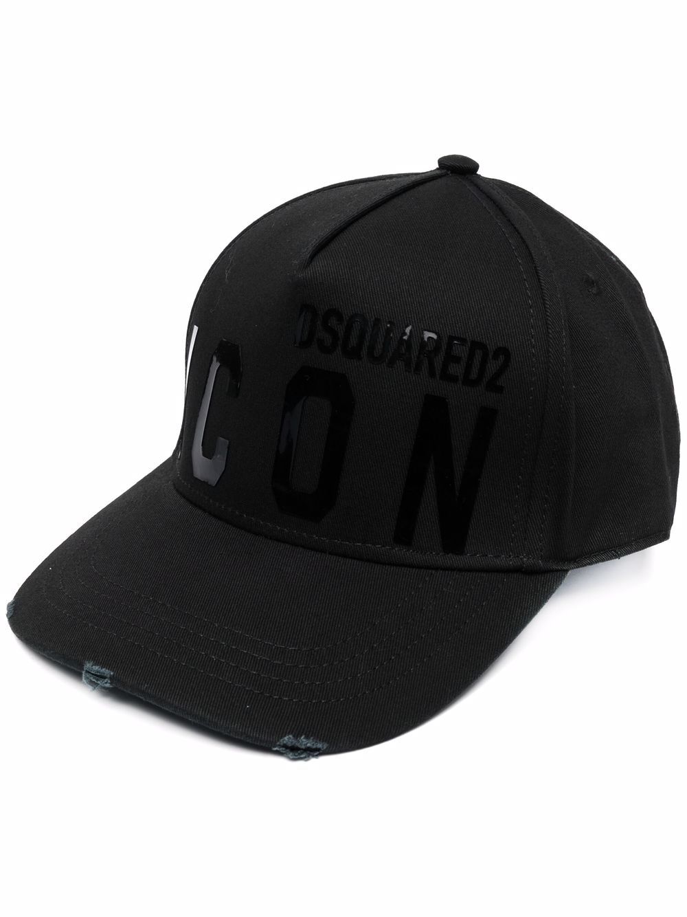 DSQUARED2 D2次方 Icon logo印花棒球帽 - 黑色