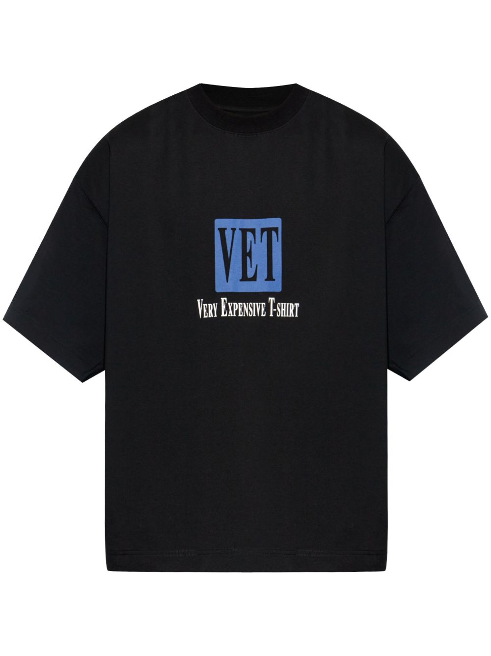VETEMENTS logo印花棉T恤 - 黑色