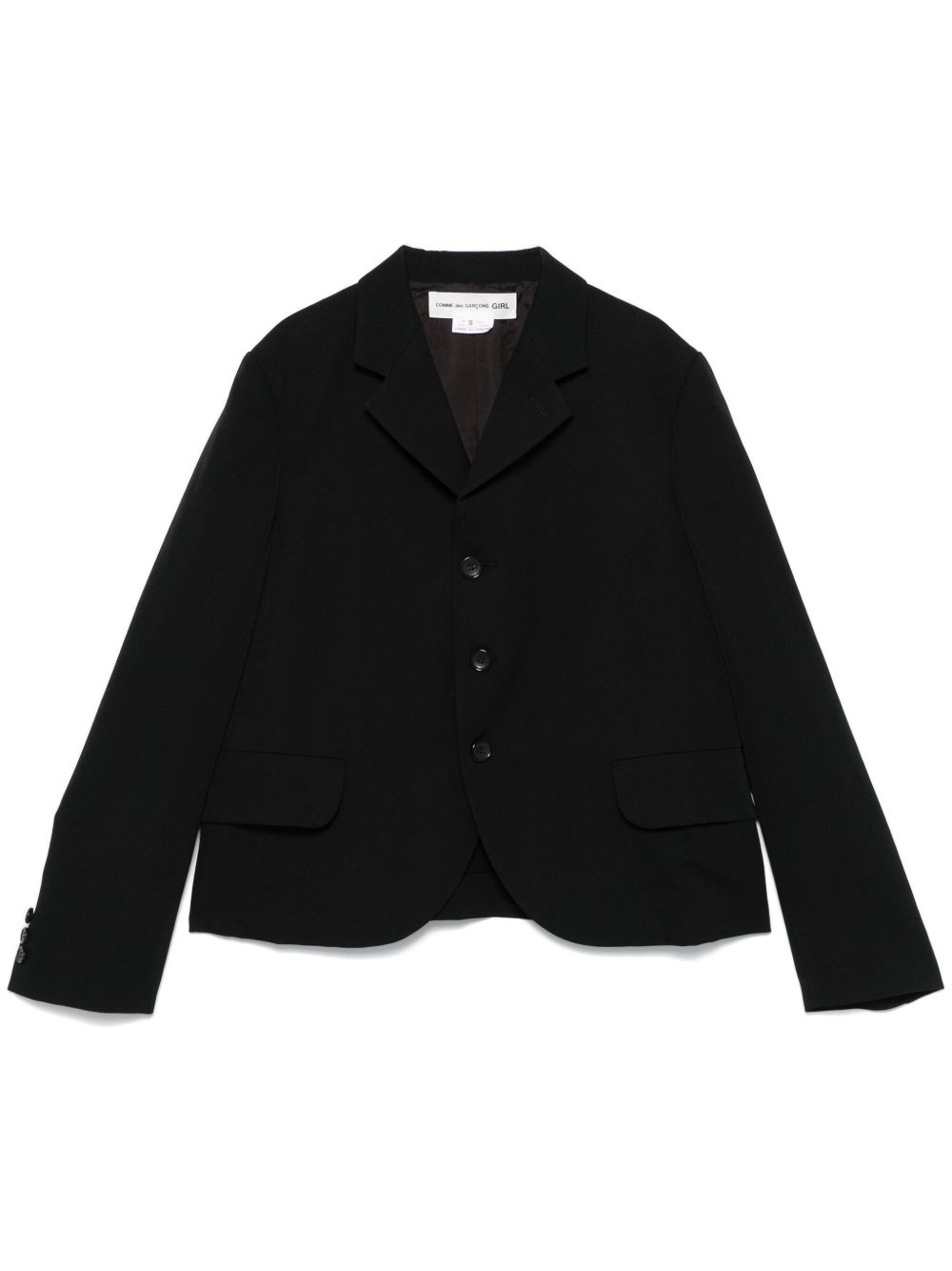 Comme Des Garçons Girl 羊毛西装夹克 - 黑色