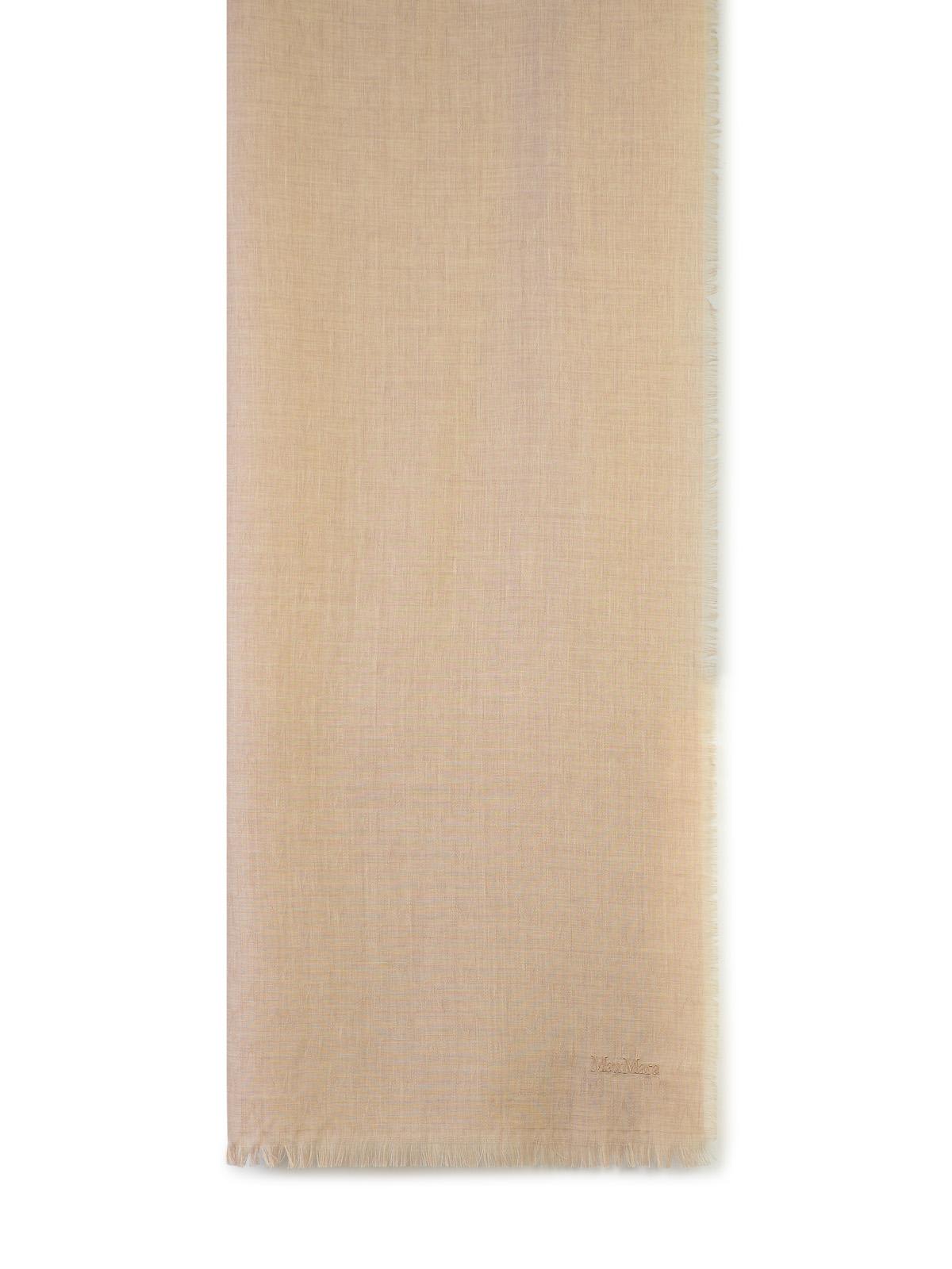 Max Mara magico 米色羊毛围巾