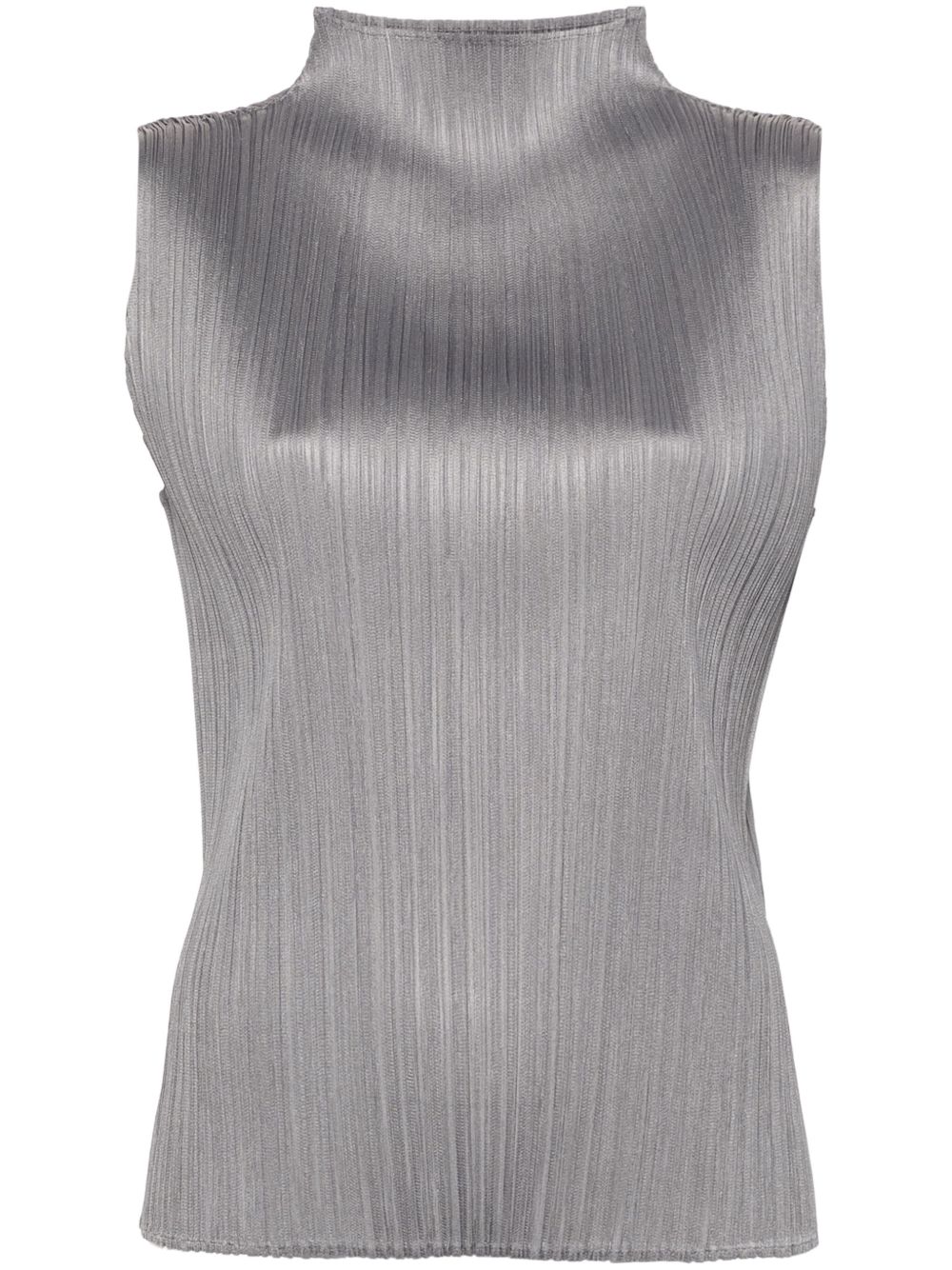 Pleats Please Issey Miyake New Colorful Basics 3 坦克背心 - 灰色
